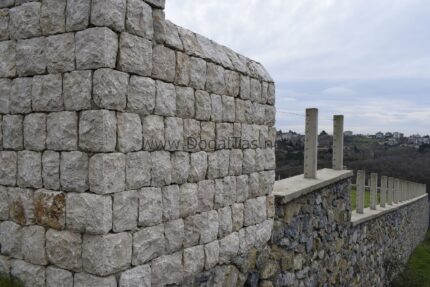 sıralı döşenmiş kandıra taş duvar
