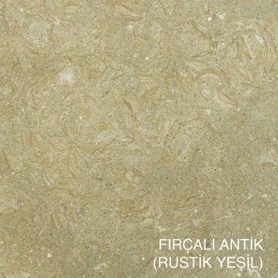 rustik yeşili fırçalı