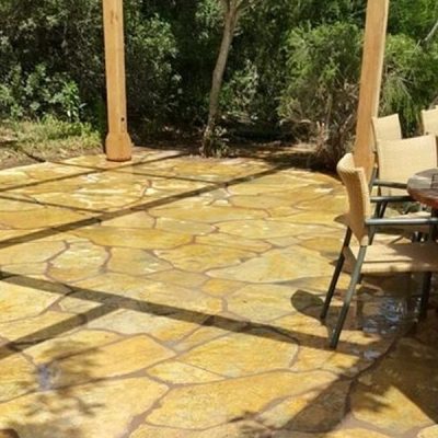 doğal döşenmiş kayrak taşı